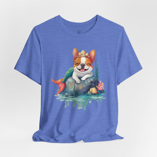 Mermaid Frenchie Unisex T-Shirt