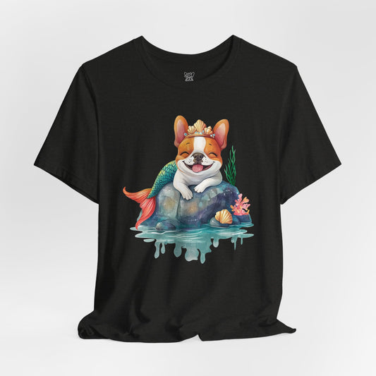 Mermaid Frenchie Unisex T-Shirt